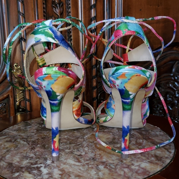 STEVE MADDEN Sandalia Lace Up Sandals Size 6 - Picture 4 of 9